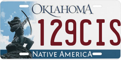 OK license plate 129CIS
