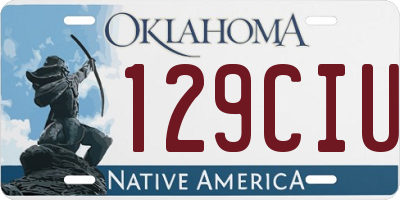 OK license plate 129CIU