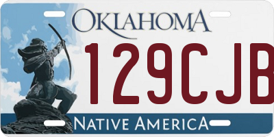 OK license plate 129CJB
