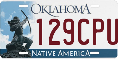 OK license plate 129CPU