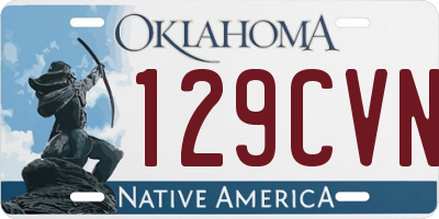 OK license plate 129CVN