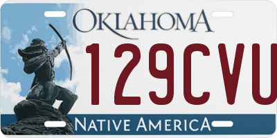 OK license plate 129CVU