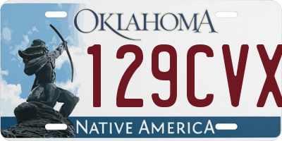 OK license plate 129CVX