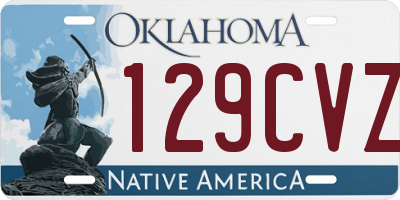 OK license plate 129CVZ