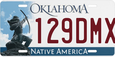 OK license plate 129DMX