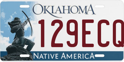 OK license plate 129ECQ