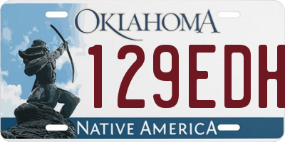 OK license plate 129EDH