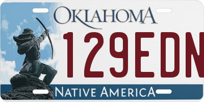 OK license plate 129EDN