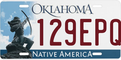 OK license plate 129EPQ