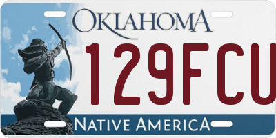 OK license plate 129FCU