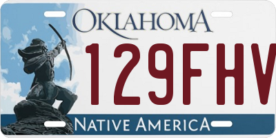 OK license plate 129FHV
