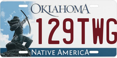 OK license plate 129TWG