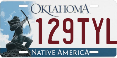 OK license plate 129TYL