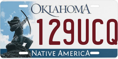 OK license plate 129UCQ