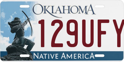 OK license plate 129UFY