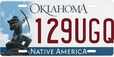 OK license plate 129UGQ