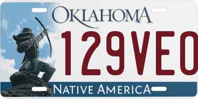 OK license plate 129VEO