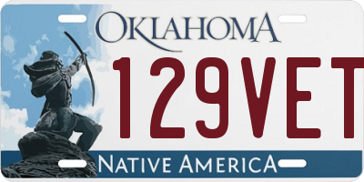 OK license plate 129VET