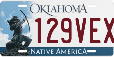 OK license plate 129VEX