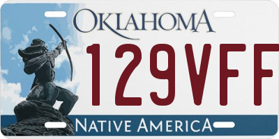 OK license plate 129VFF