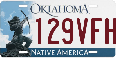 OK license plate 129VFH