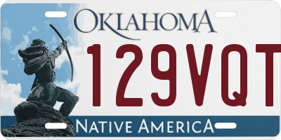 OK license plate 129VQT