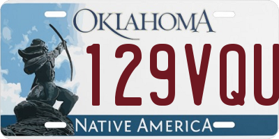 OK license plate 129VQU