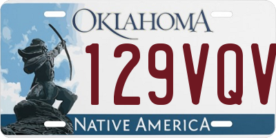 OK license plate 129VQV