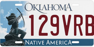OK license plate 129VRB