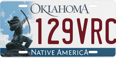 OK license plate 129VRC