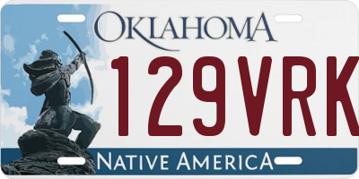 OK license plate 129VRK