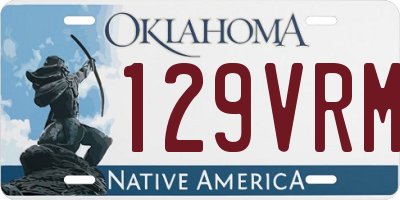 OK license plate 129VRM