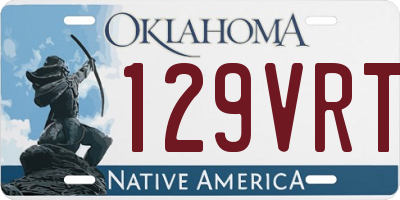 OK license plate 129VRT