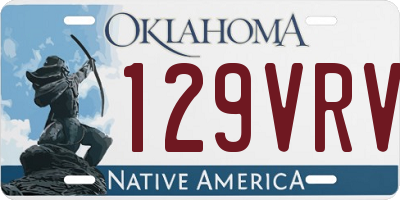 OK license plate 129VRV