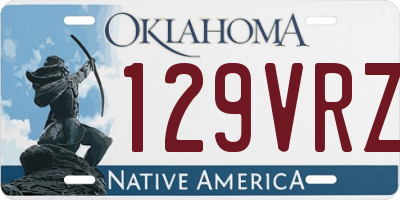 OK license plate 129VRZ