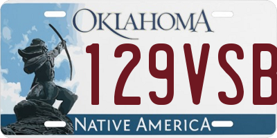 OK license plate 129VSB