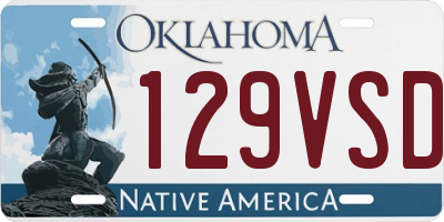 OK license plate 129VSD