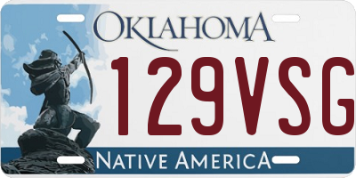 OK license plate 129VSG