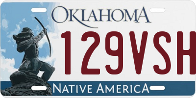 OK license plate 129VSH