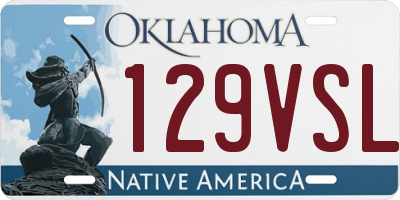 OK license plate 129VSL