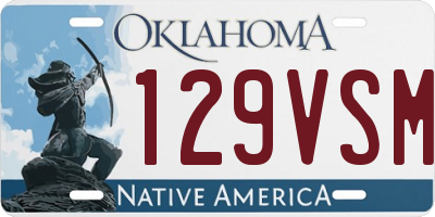 OK license plate 129VSM