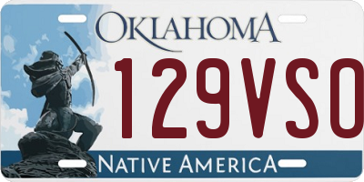 OK license plate 129VSO