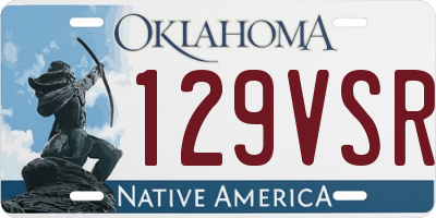 OK license plate 129VSR