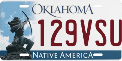 OK license plate 129VSU