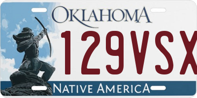OK license plate 129VSX