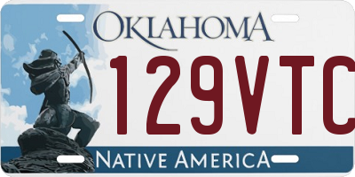 OK license plate 129VTC