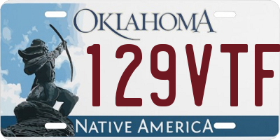 OK license plate 129VTF
