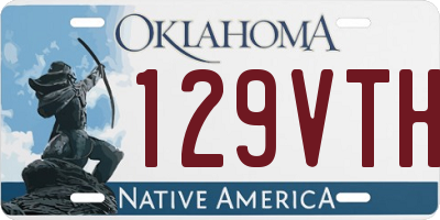 OK license plate 129VTH