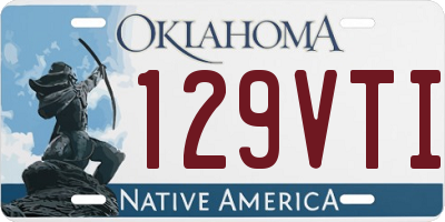 OK license plate 129VTI