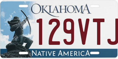 OK license plate 129VTJ